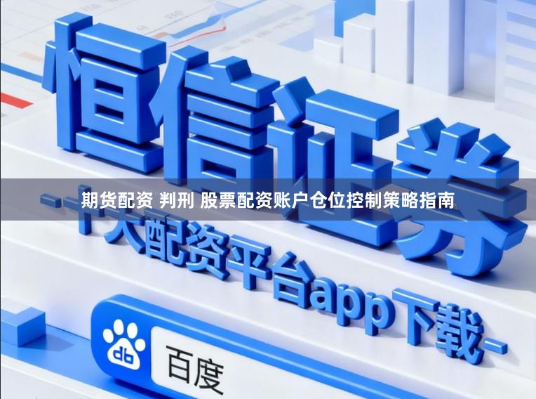 期货配资 判刑 股票配资账户仓位控制策略指南